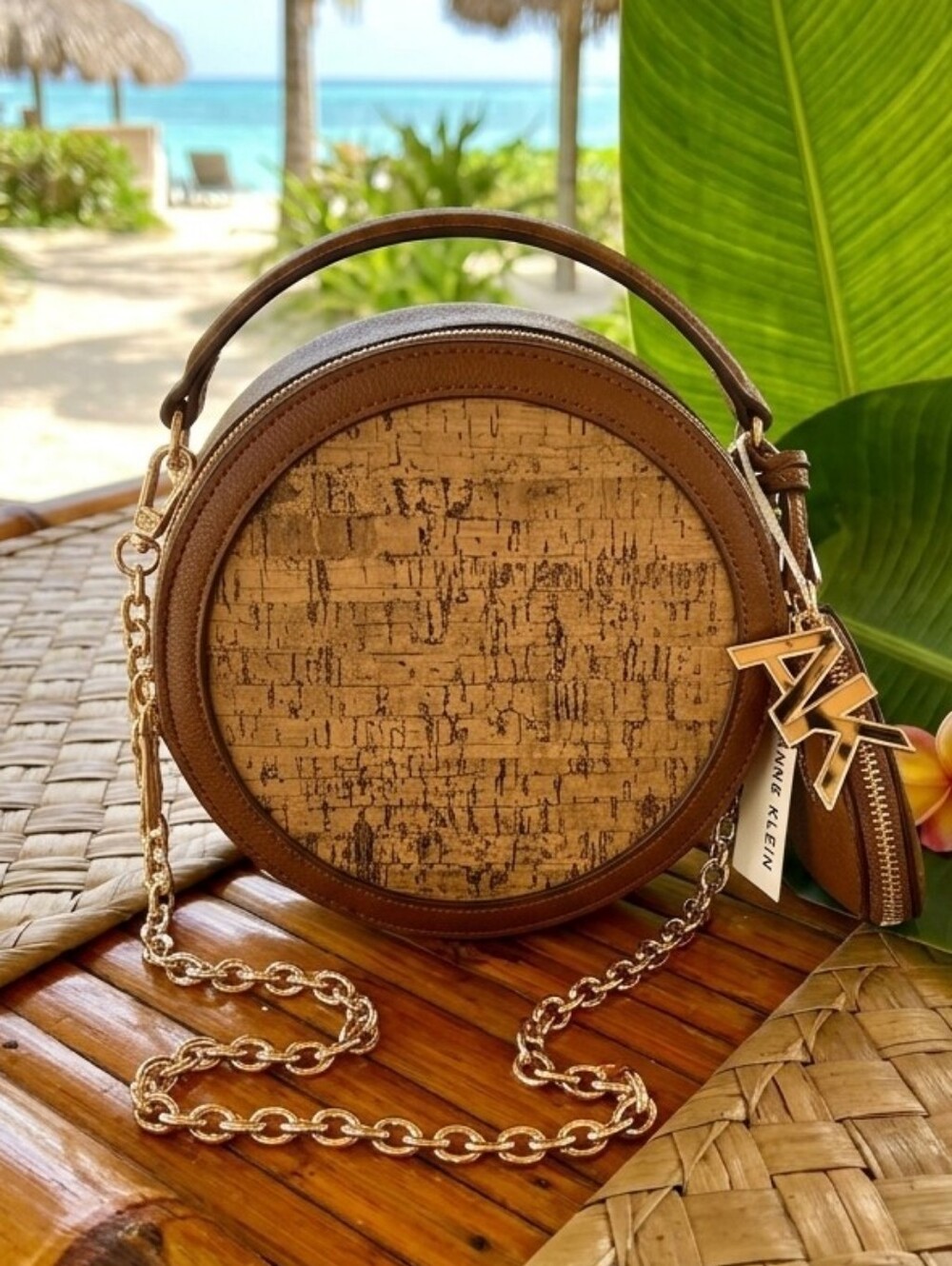 Anne Klein Cork Circle Crossbody - NWT